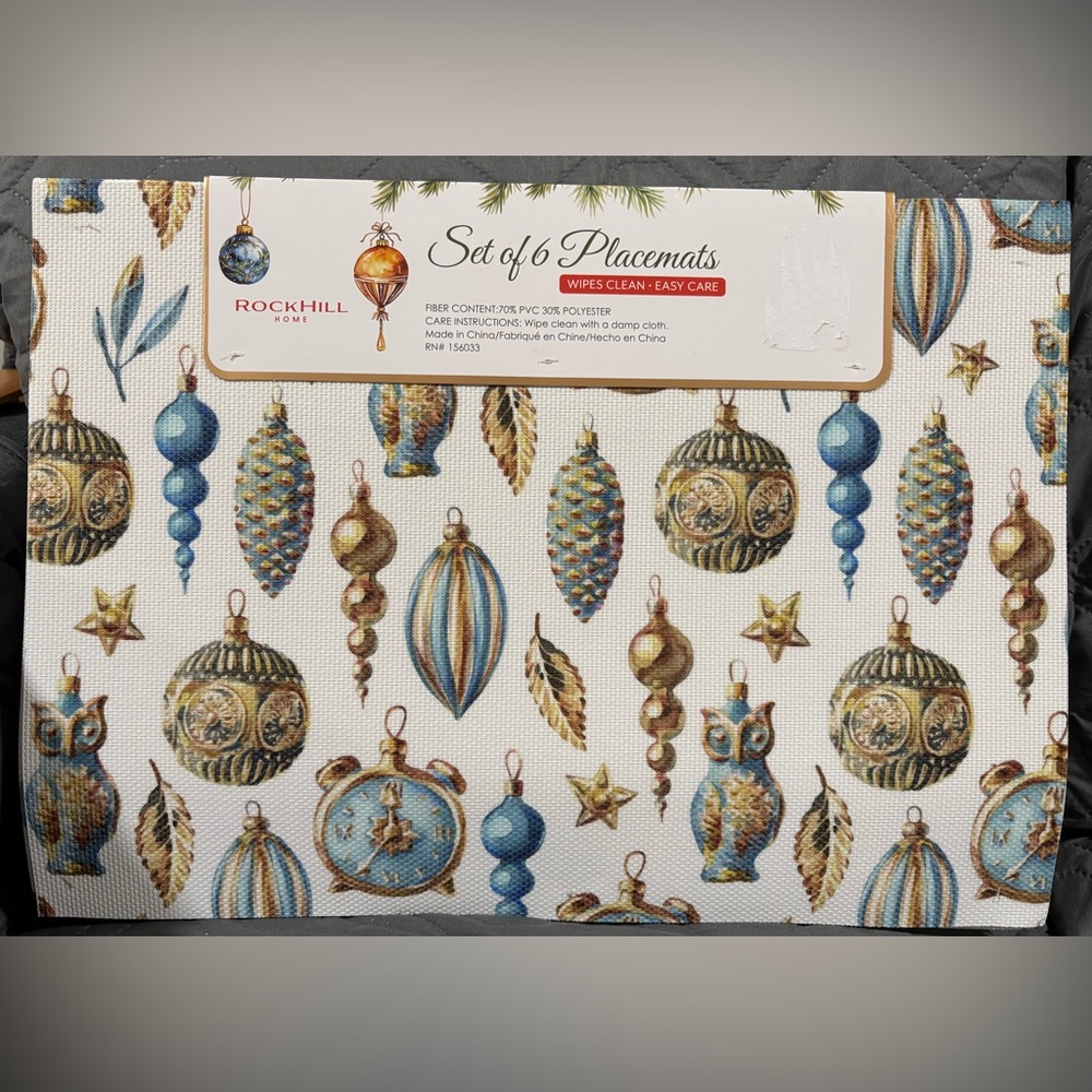 Rockhill Home Set of 6 Single Placemats - Picture 3 of 14